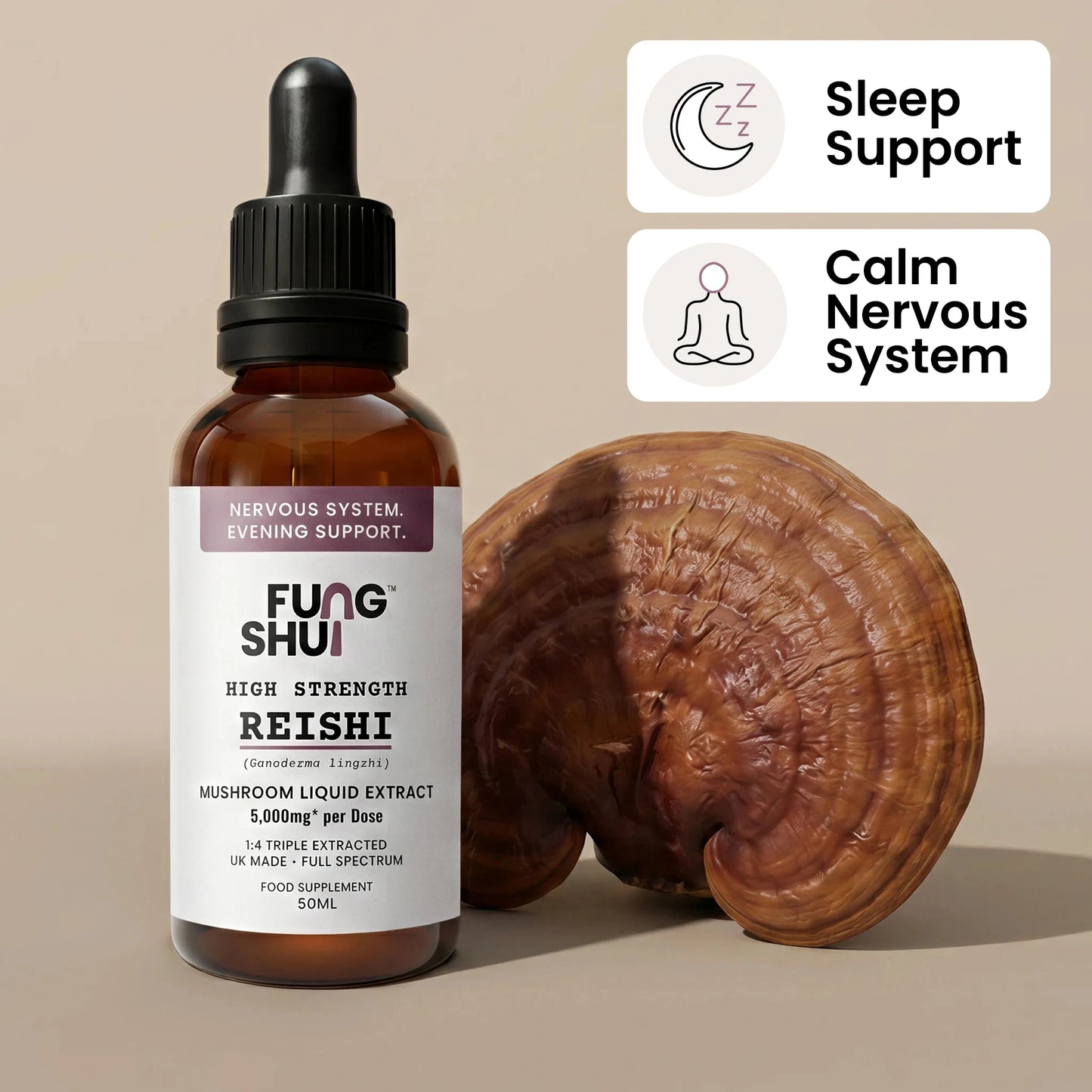 High Strength Reishi Premium Mushroom Tincture Liquid Extract