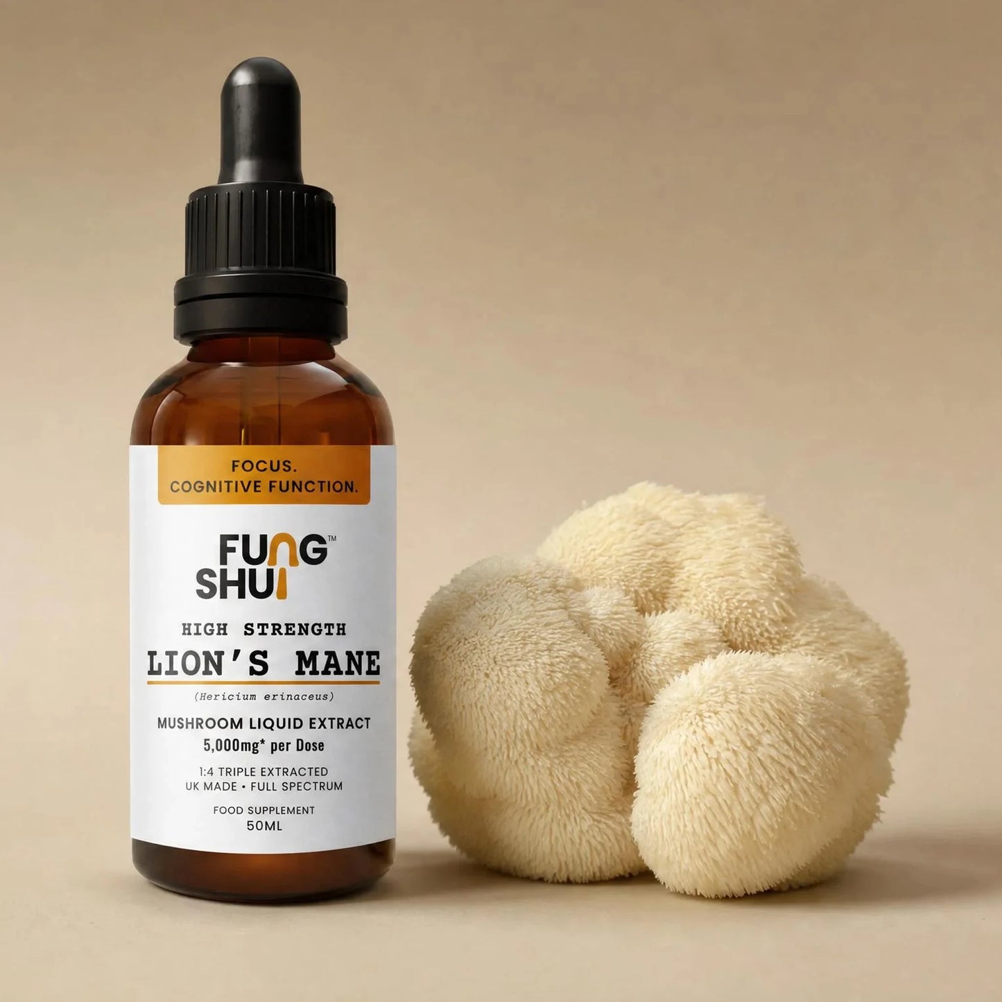 High Strength Lion’s Mane Mushroom Tincture Liquid Extract